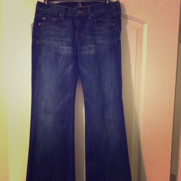 Seven for all mankind 25 wide leg jeans - Picture 1 of 3